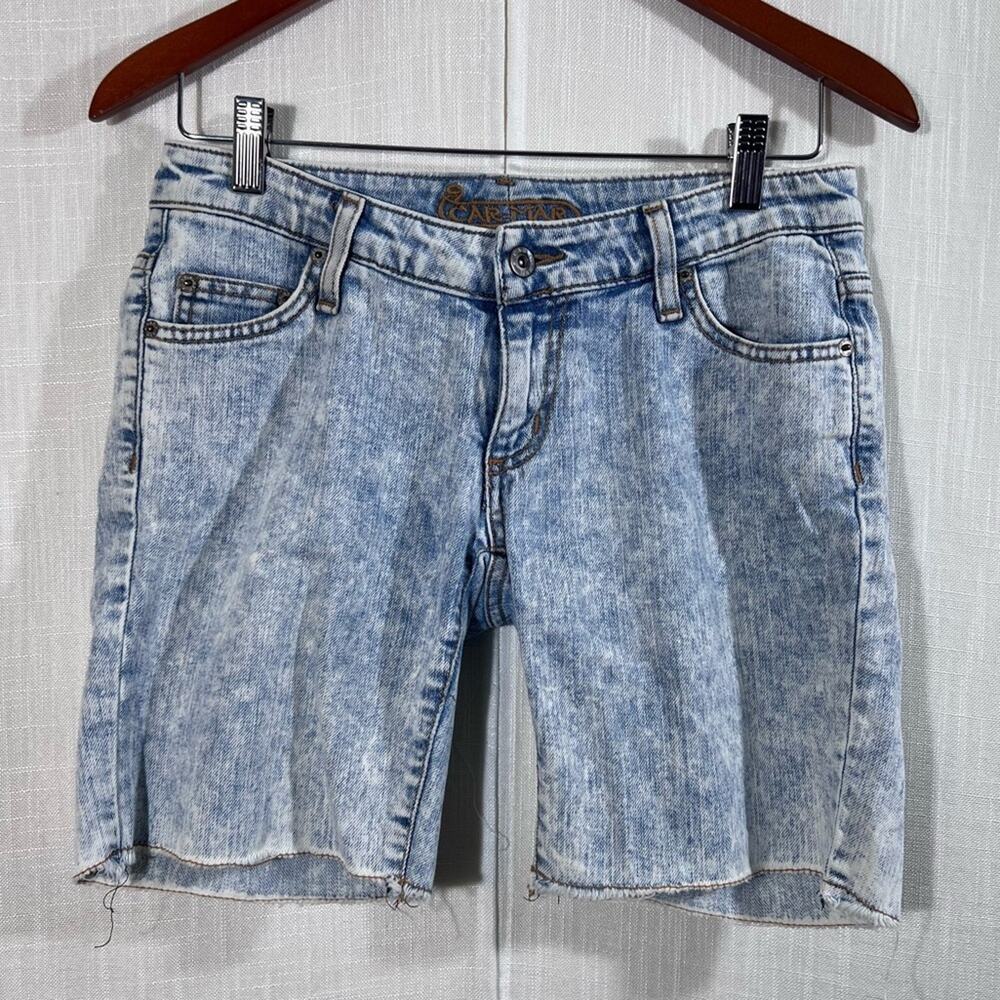 Carmar Acid Washed Denim Jean Shorts Size 26